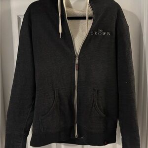 Netflix The Crown Black Zip-Up Hoodie